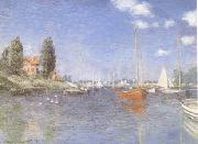 Claude Monet The Red Boats Argenteuil (mk09) oil